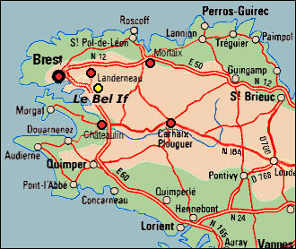 Brest, Chateaulin, Landerneau, Le Bel If